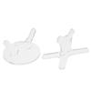 1Set Crystal-Clear Acrylic Baseball Bat Display Stand for Desktop Tabletop Display Adjustable Stable Holder for Baseball