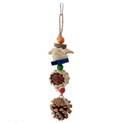 Bird Chewing Toy Funny Cotton Rope Parrot Toy Resistant Bird Tearing Toy Cockatiels Training Toy