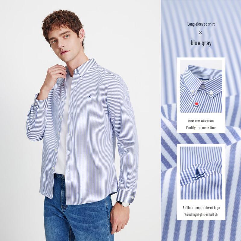 Navigare Men s Striped Long Sleeve Shirt XL