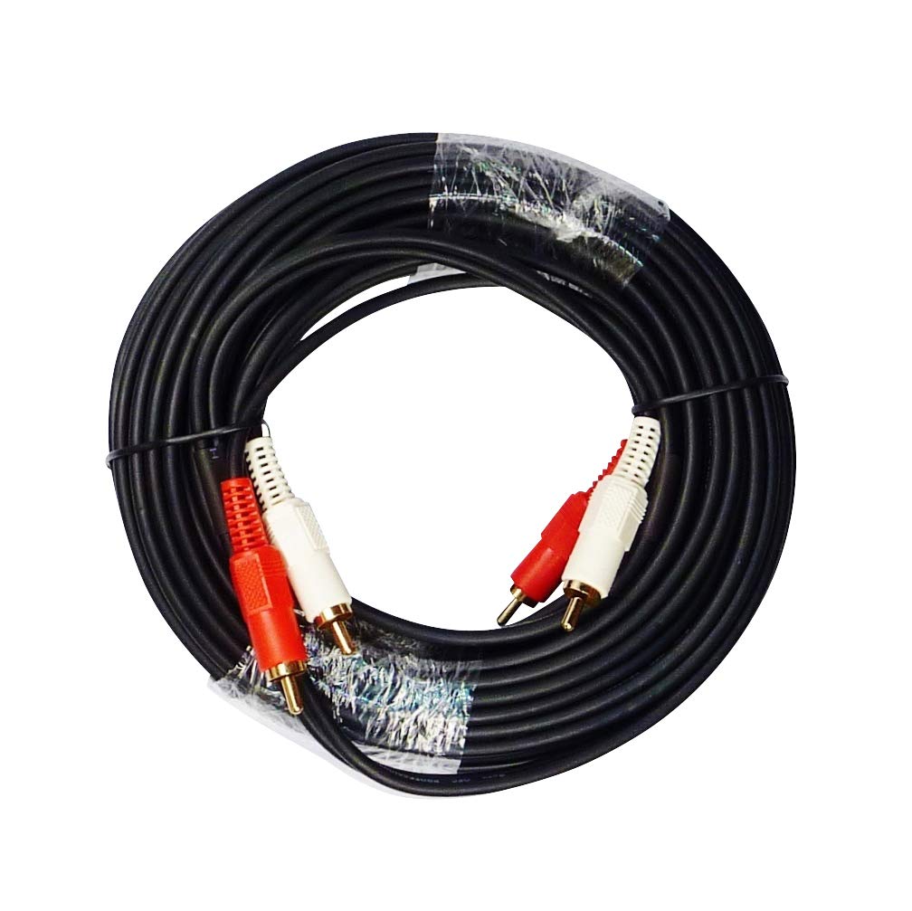 Cinchkabel A-2P-15 (rot-Weiss) (15m)