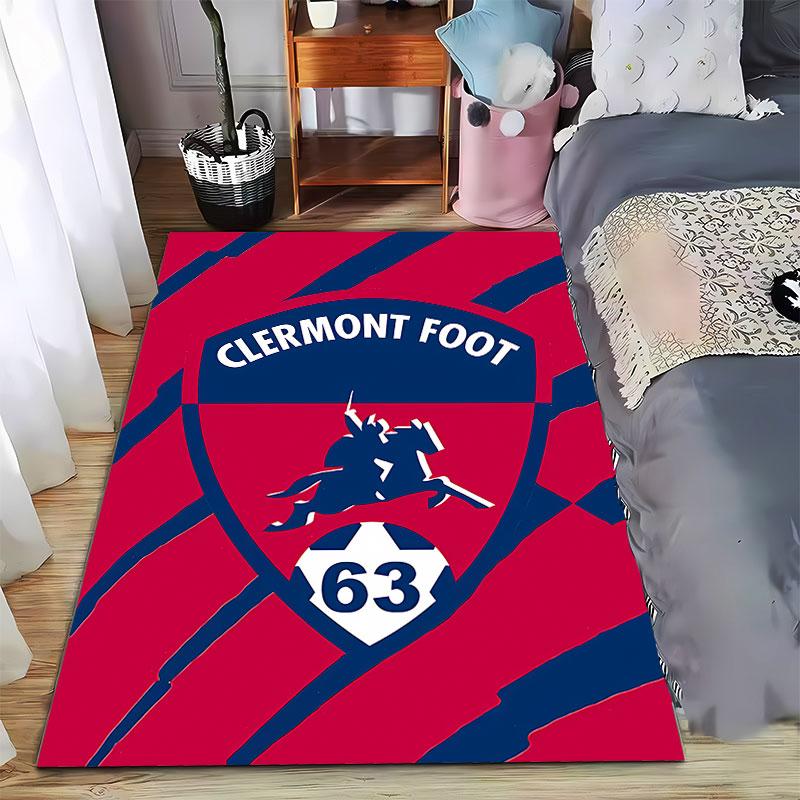 Clermont Foot Logo Carpet suitable as a non-slip mat for the living room or bedroom sofa