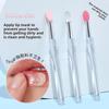 1PCS Portable Multifunctional Silicone Lip Brush with Cover Dustproof Lip Glaze Brush Lipstick Brush Lipstick Brush Eyeshadow Brush