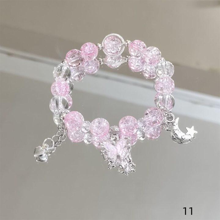 Mori Style Mermaid Crystal Bracelet - Sweet, Versatile Design for Women, Students, and Best Friends.