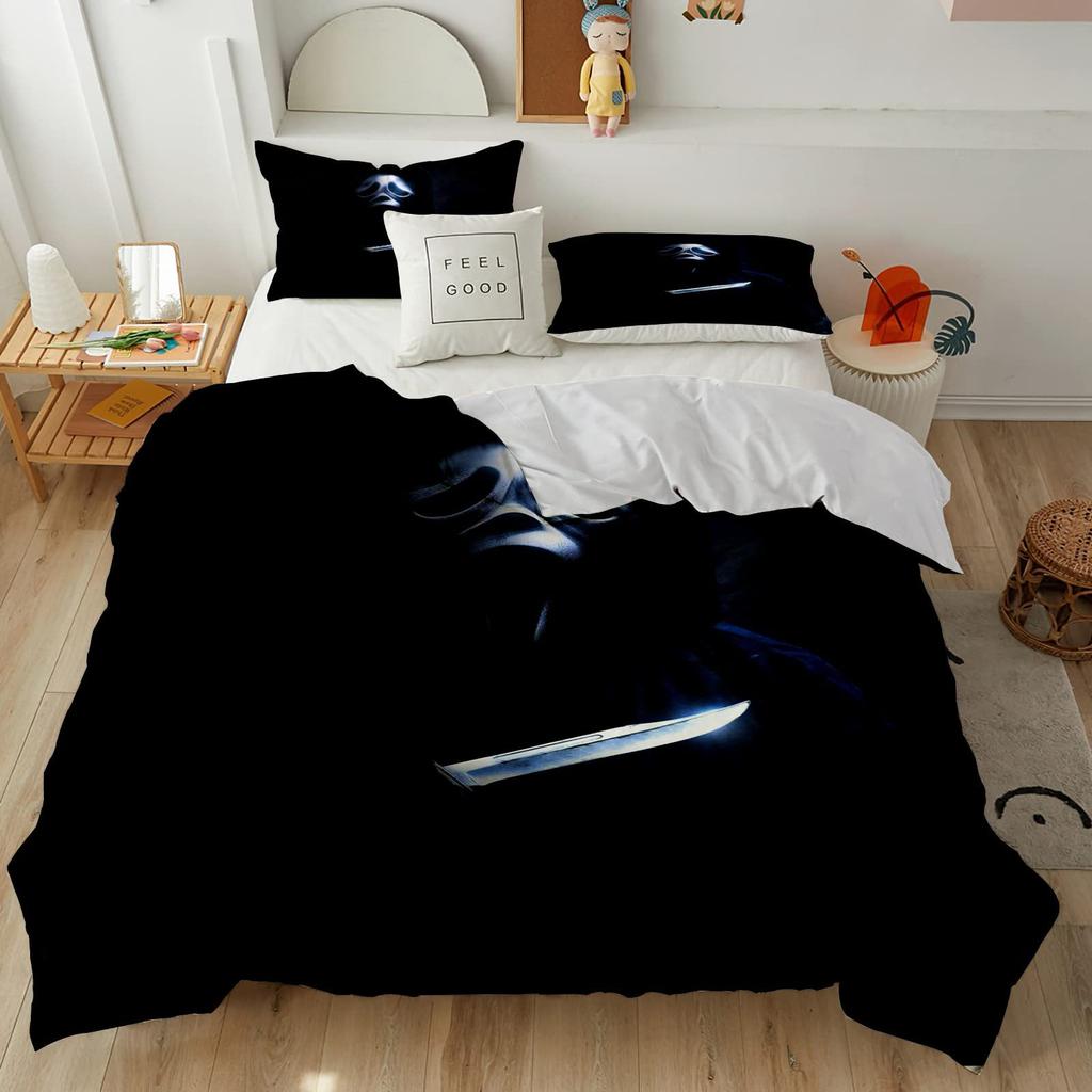 Horror Room Decorative Bedding Three-Piece Quilt Cover