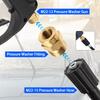 1pcs 1/4 inch High-Pressure Washer Quick Connect Coupler High-Pressure Washer Adapter Connection Accessory (1/4 Internal and External Thread)