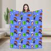 Coperta in Pile Princess Daisy Marios con Stampa   Coperte Plaid Multifunzione Super Calde per Letto Divano Copriletti