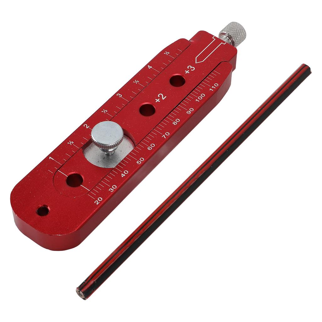 Woodworking Compass Scriber Portable Aluminum Alloy Woodworking Compass Tool Adjustable Inch Arc