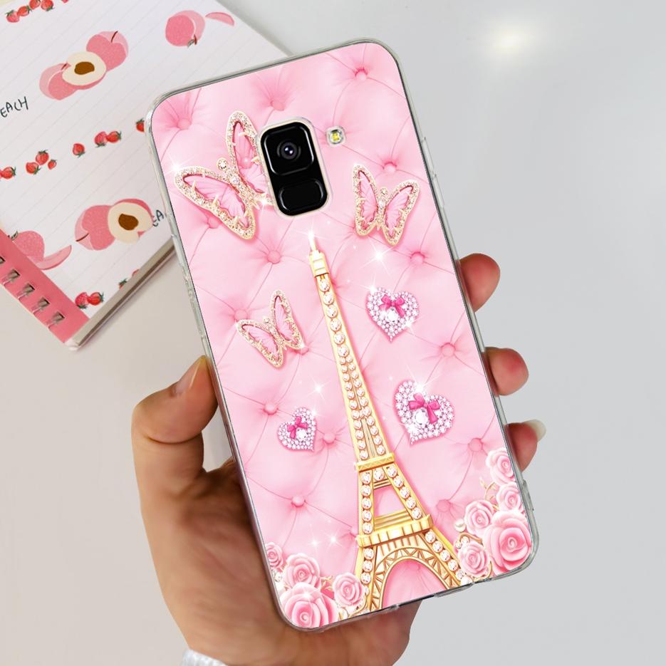 For Samsung Galaxy A8 Plus 2018 Case SM-A730F Luxury Painted Cover Soft Silicone Phone Case For Samsung A8 2018 A530F A8+ Bumper