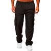 Men's Cargo Pants Outdoor Casual Loose Fit Straight Leg Multi-Pocket Work Pants