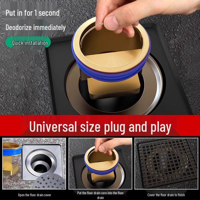 Universeller Bodenablauf Geruchsblocker & Filterabdeckung für Badezimmerrohre