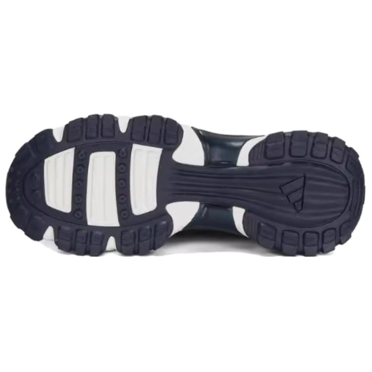 adidas Slip Resistant Abrasion Resistant Low Top Chunky Sneakers Men's White Blue JR8331