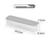 Rectangular Plastic Storage Box for Noodles and Grains, Airtight Lid, Kitchen Food Preservation.