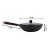 MANLISI 32cm Fine Iron Stainless Steel Wok Set