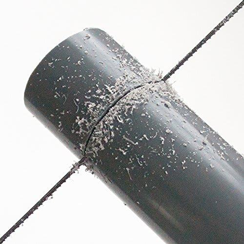 Kakuri Sangyo Deluxe Jigsaw No. 7260 with 3 Replacement Blades, Extra Fine, Hardened for Plastic, PVC Pipe, and Laminated Wood, 12314