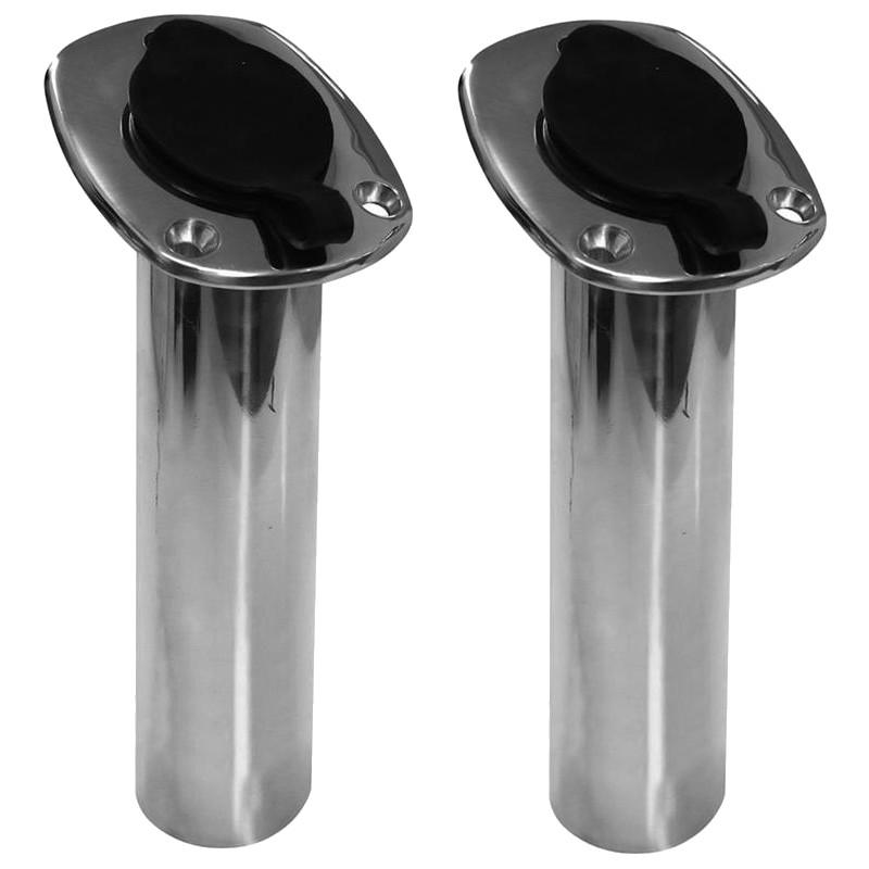 1X 15 / 30 / 90 Degree Stainless Steel Flush Mount Fishing Rod Holder Boat Rod Holders For Marine Boat Yacht Accessories