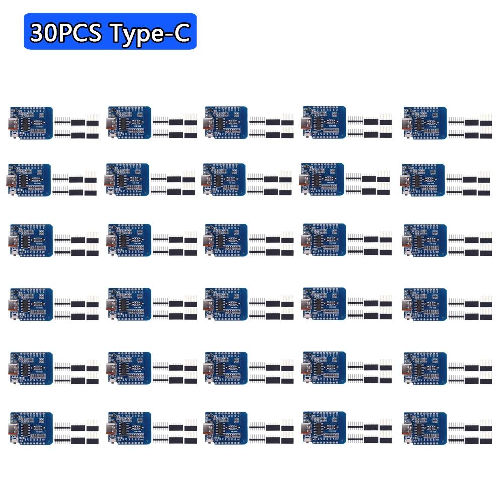 50-1PCS ESP8266 ESP-12F ESP-12 Type-C USB Wemos D1 Mini Wifi Development Board D1 Mini Nodemcu Lua Iot Board 3.3V Met Pins