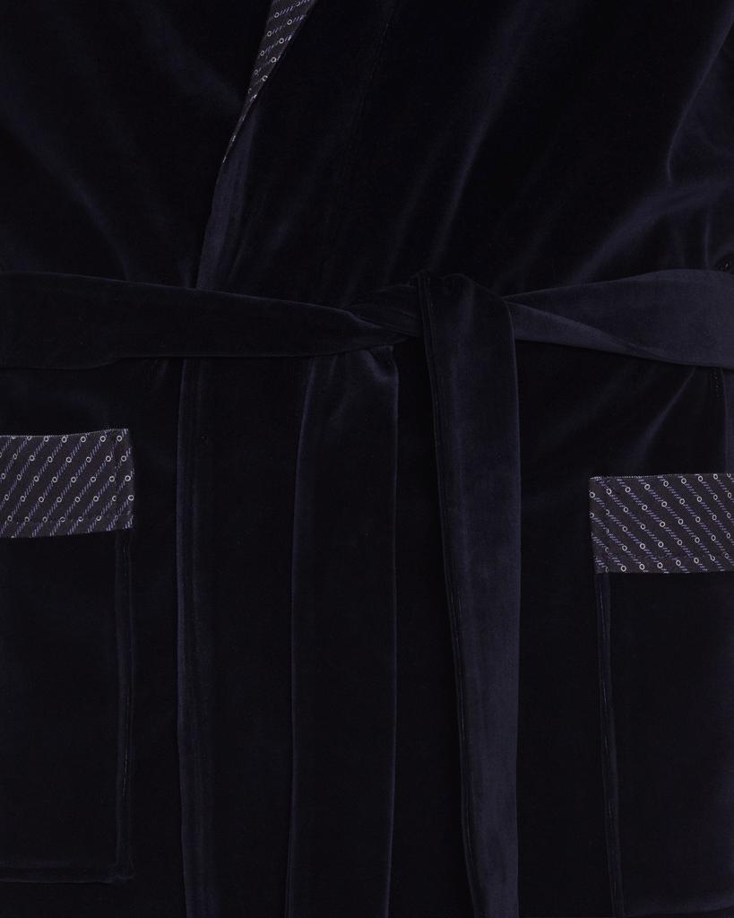 RE-103 Men's bathrobe • Color: navy blue c0 • Size: L