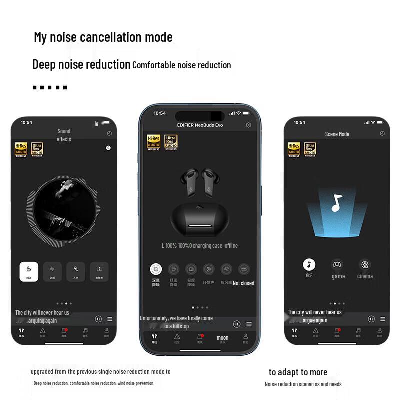 EDIFIER NeoBuds Evo True Wireless ANC Earbuds with Spatial Audio