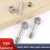 Three-in-One Furniture Connector: Wardrobe, Bedside Cabinet Fasteners & Cam Nut Set