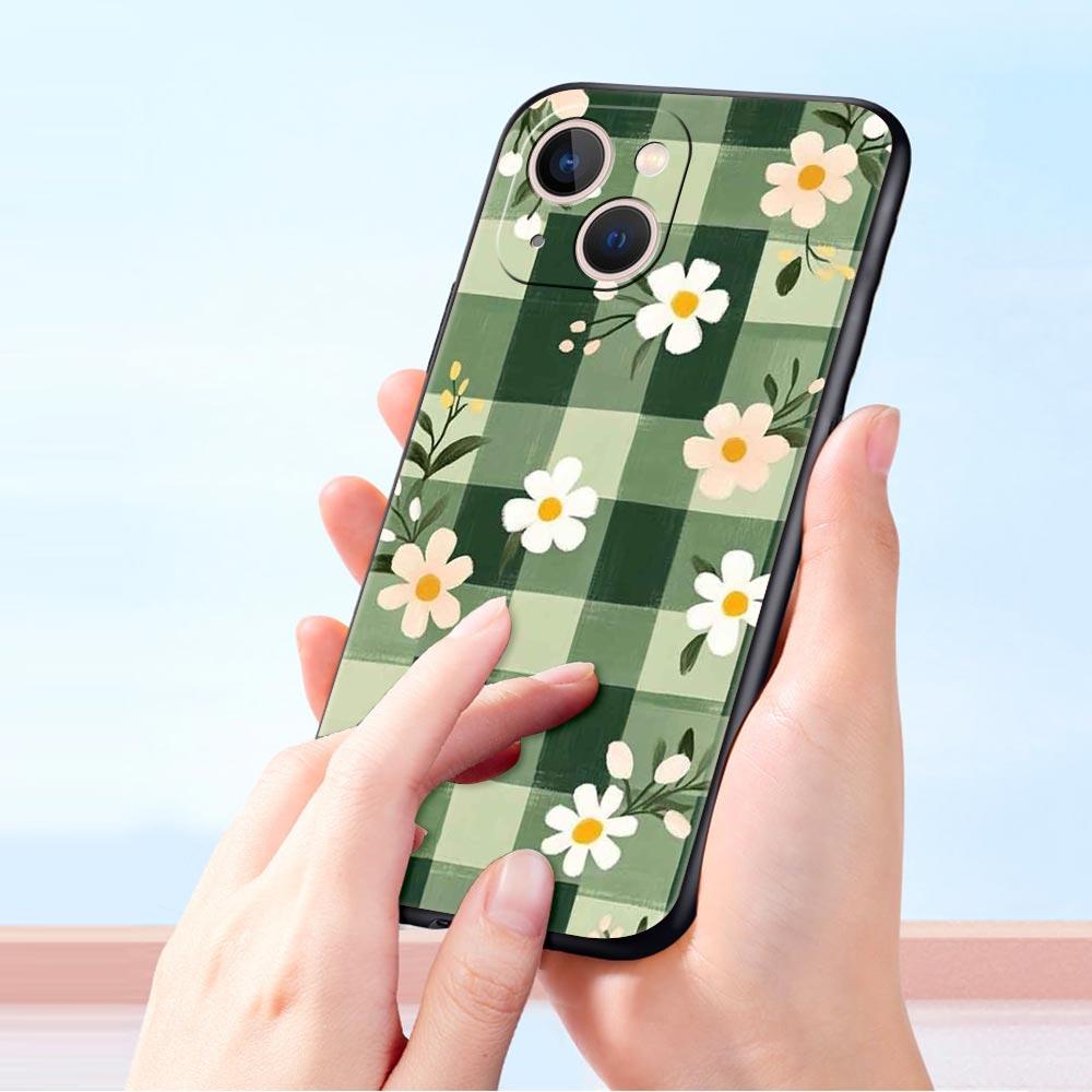 Phone Case For iPhone 17 16e 15 14 13 12 11 Pro Max SE 7 8 Plus Shell iPhone 16 Soft TPU Cover Stylish Flower Patterned Design