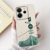 For Xiaomi Redmi Note 14 4G European Case Beautiful Sunset Bamboo Girls Soft Silicone Protective Cover on Redmi Note14 EU Bumper