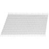 10PCS Binding Spine 30 Holes 12mm Diameter DIY Cuttable Plastic A4 Wire Binding Spines for School Office White