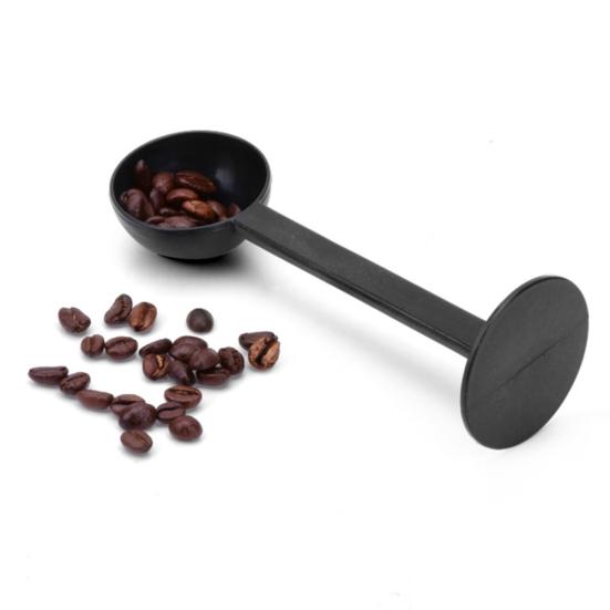 2 in 1 Plastic Coffee Powder 10g Measuring Scoop Tamper Espresso Spoon Utensil