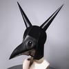 Grappig Middeleeuws Pestdoktersmasker Leer Zwart Snavelmasker Dokter Halloweenmasker Steampunk PU Vogels Cosplay Doctour De Peste