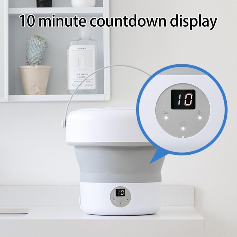 Space Saving Foldable Miniature Dishwasher Small Dishwashing Machine for Small Kitchens Dishes and Vegetables Cleaner