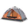 Dome Camping Tent for 3 Persons Grey and Orange Quick Release System