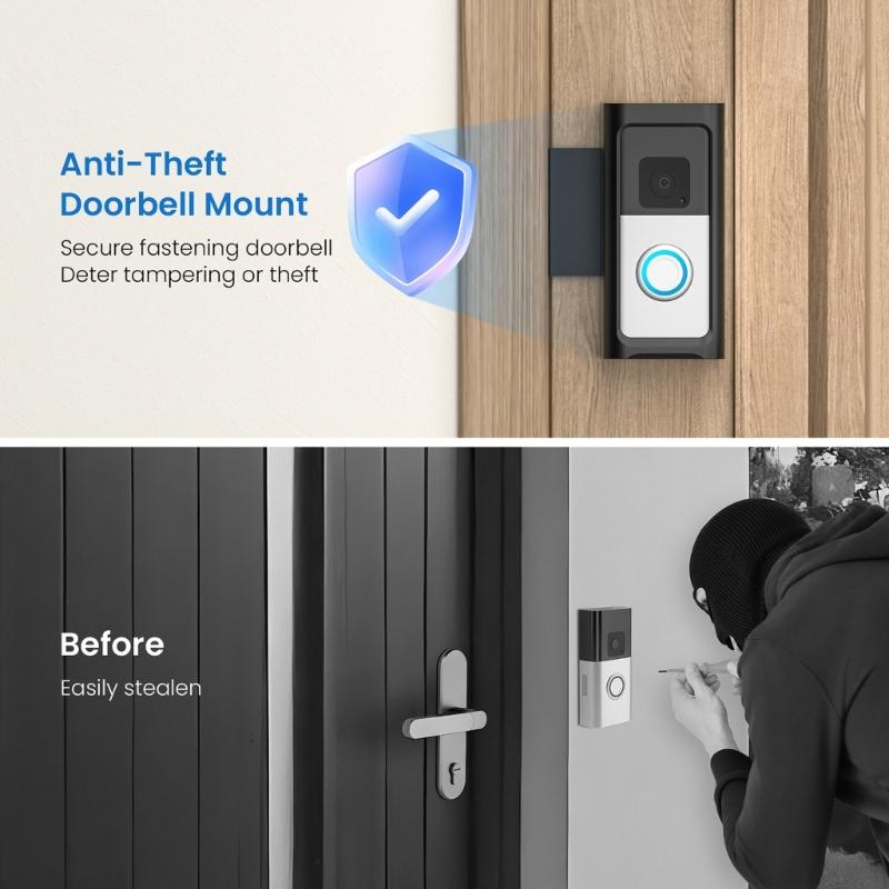 Without Drilling Ringing Doorbell Holders for Battery Doorbell Plus and Video Doorbell 3 3 Plus 4 Easy Installion