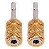 2PCS Electric Drill Bit Adapter Multifunctional User Friendly Hex Shank Self Locking Drill Bit Adapter Converter
