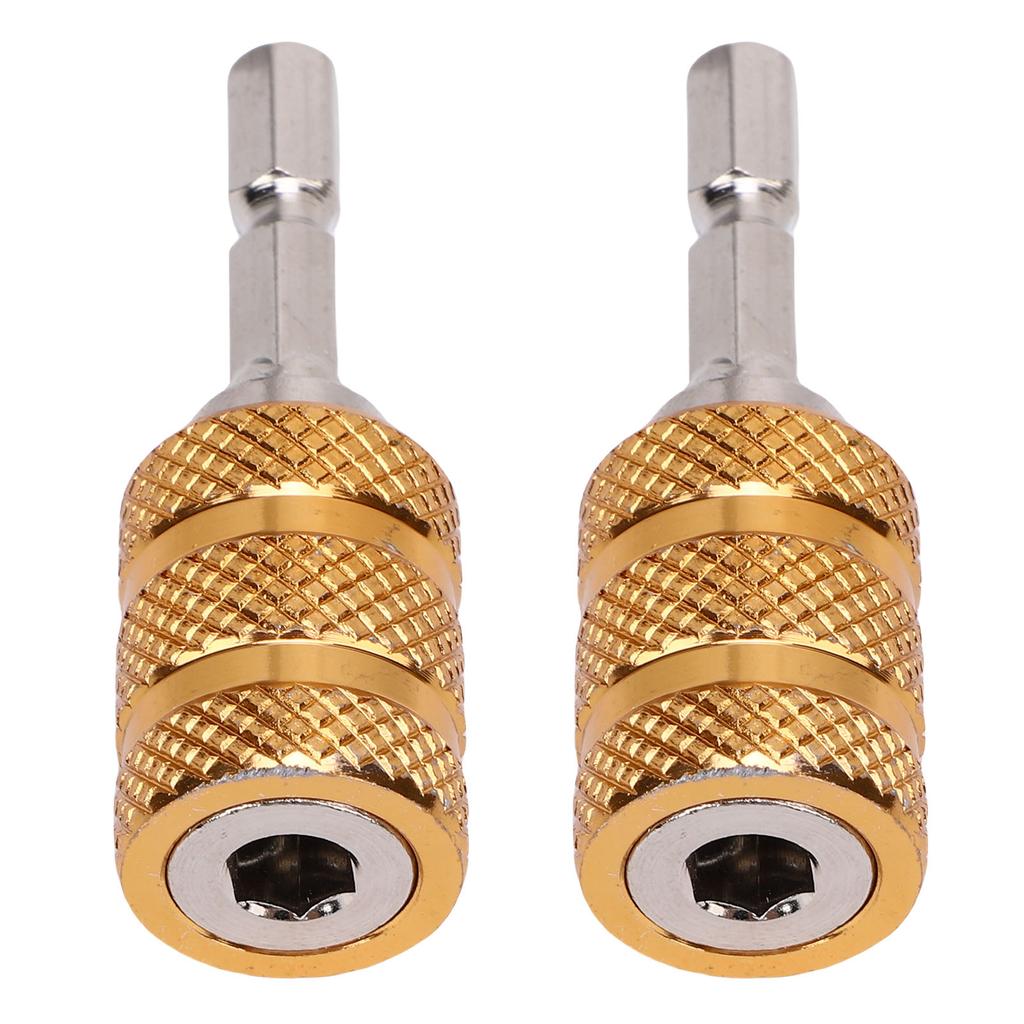 2PCS Electric Drill Bit Adapter Multifunctional User Friendly Hex Shank Self Locking Drill Bit Adapter Converter