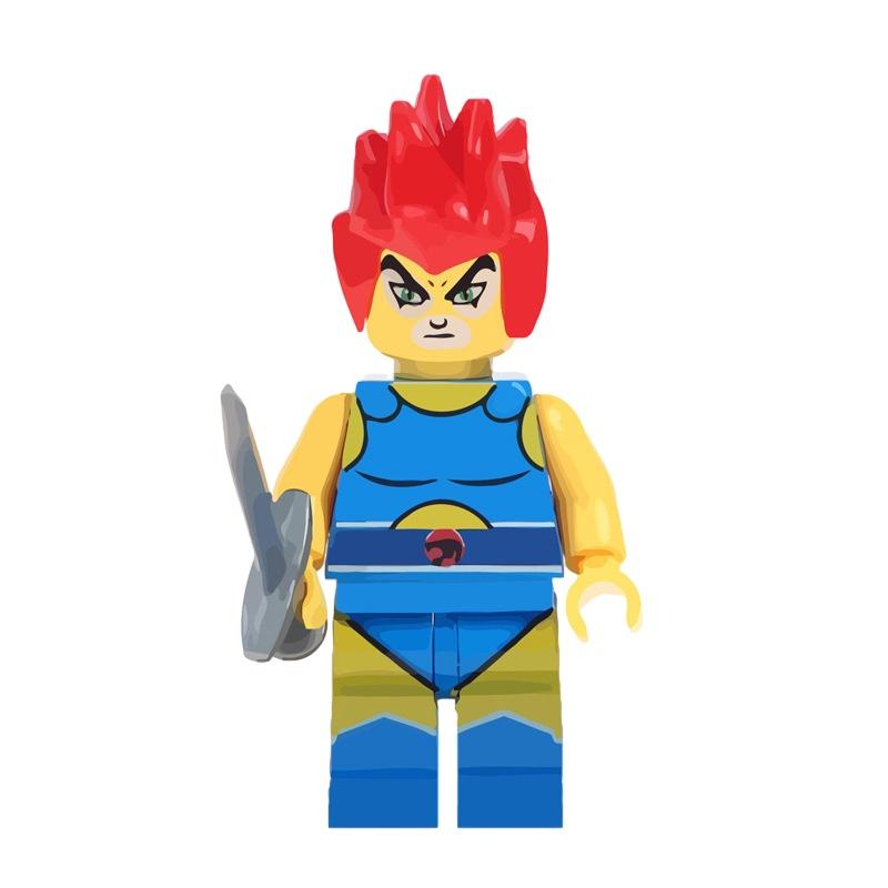 Interlocking Tiger Warrior Cat Thunder Cat Building Toy Abs Plastic 38 Pieces 4.5cm