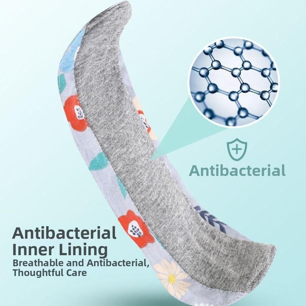 5Pcs Leak Proof Washable Sanitary Napkins 23CM Panty Liner Diaper Menstrual Cloth Pads Night