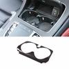 2015-21 For Benz C-Class Central Console Water Cup Frame Cover Trim Carbon Fiber