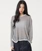 UNKNOWN PLANET Striped Long Sleeve Knit White