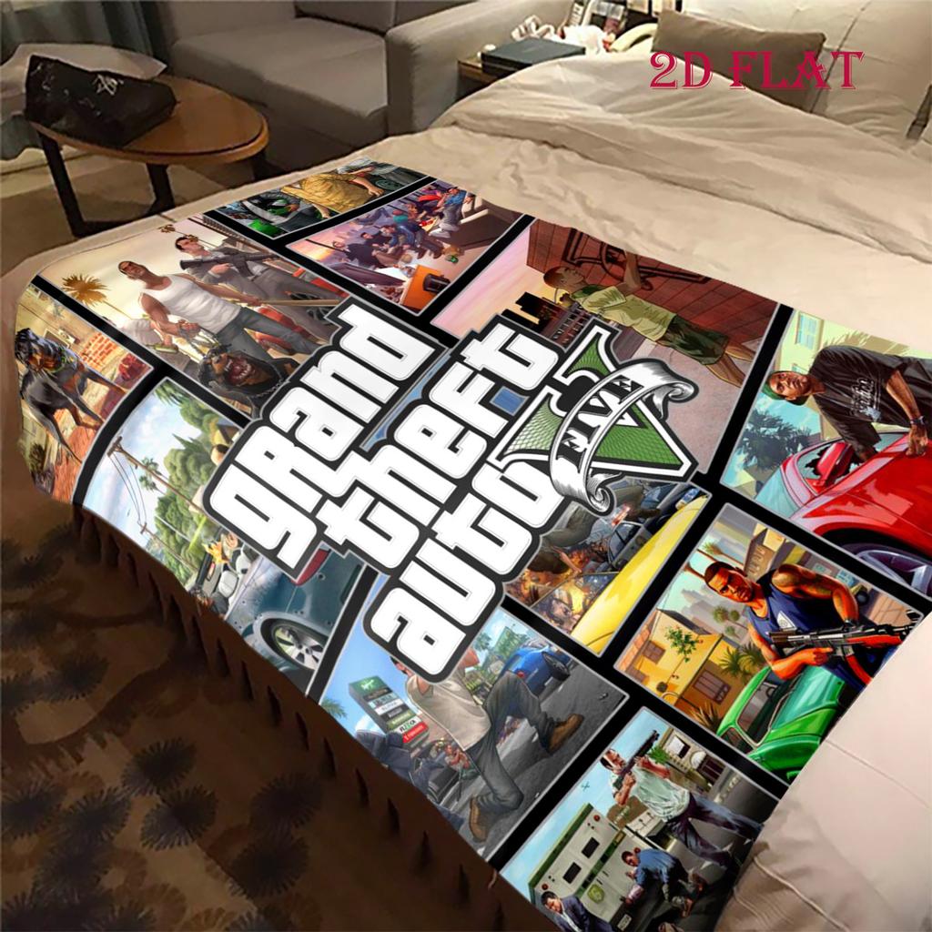 Grand Theft Auto: Coperta Urban Chaos Morbida e confortevole Viaggio in campeggio camera da letto Stampa digitale Coperta da riposo