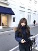 Women's Short Hooded Cotton‑Padded Coat Detachable Faux Fur Collar Loose Thick Warm Winter Outerwear For Petite