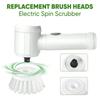 Electric Cleaning Brush 5in1 Electric Spin Scrubber Cordless Power Scrubber with Replaceable Brush Heads Handheld Power Scrubber