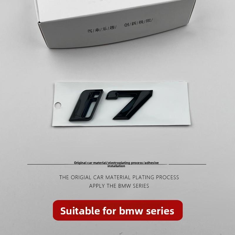 3D ABS Auto Emblem Karosserie Heck Kofferraum Fenster Aufkleber Abzeichen Dekoration Decal Auto Modifikation Für BMW ix3 ix i3 i4 i7 Zubehör
