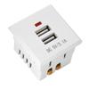 5V 2.1A Dual USB Power Socket Embedded Desktop Socket USB Charging Panel Module For Mobile Phones Tablets Ipad Chargers