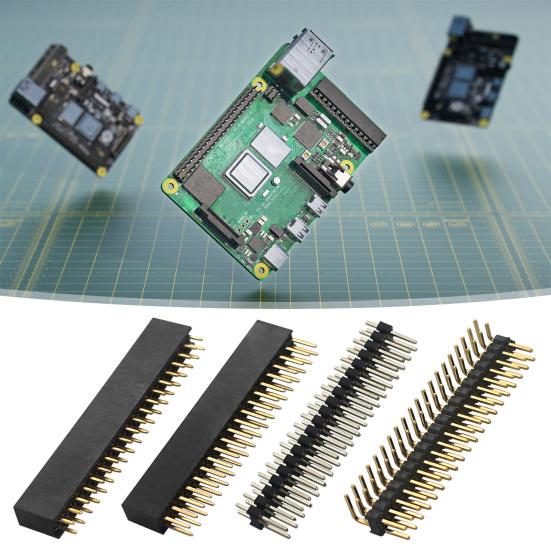 4 Adet Çift Sıralı Düz Erkek Header Pinler Evrensel Kullanımı Kolay 2.5mm Hatve Pin Header Konnektörler Raspberry Pi Zero/Zero W için