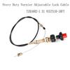 TZ01602-1 31 VCGTX10-10FT Heavy Duty Vernier Adjustable Lock Cable Throttle Cable Truck Accessories