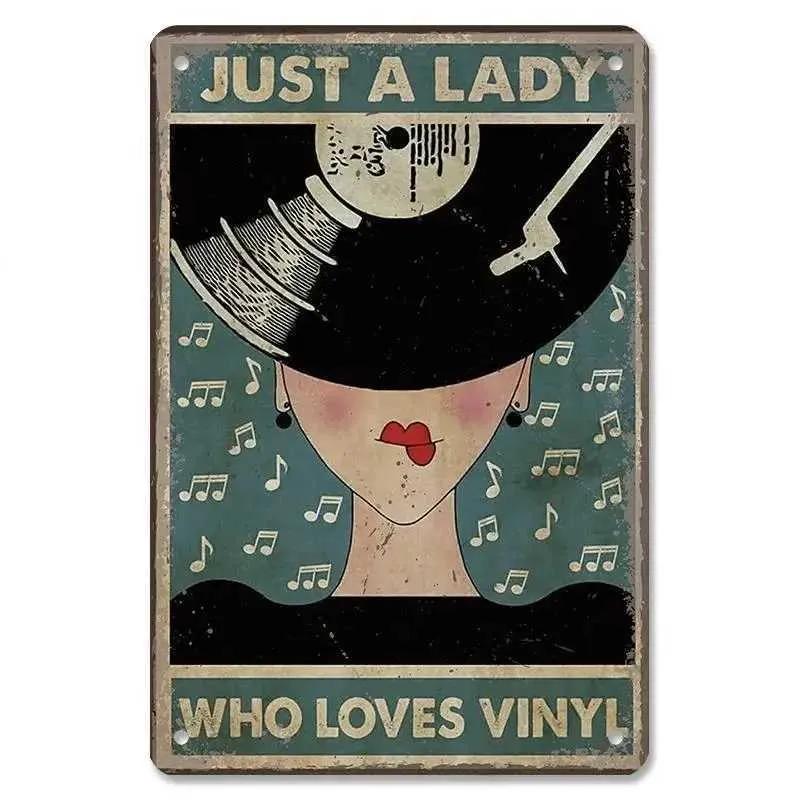 Retro Music Poster Metal Tin Logo Retro Metal Plate Music Cd Radio Guitar Singer Bar Wall Decoration Living Room