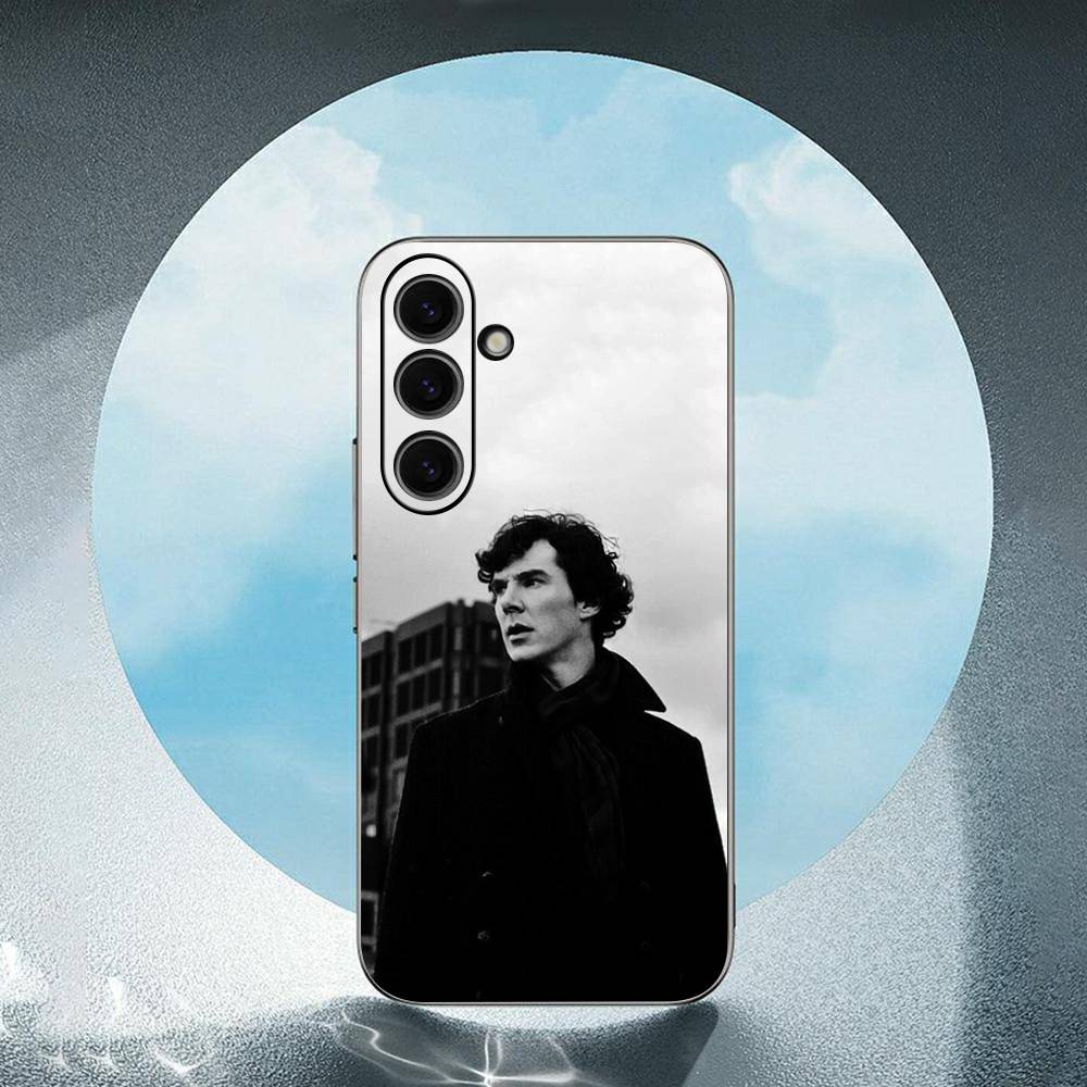 221B Sherlock Holmes For Samsung Galaxy S23 S24 S25 Ultra S22 Plus S21 Black Soft Case Waterproof Soft Case SamsungS22 plus 5G