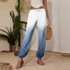 Women's Casual Gradient Print Jogger Pants with Drawstring Elastic Waistband and Cuffed Ankles