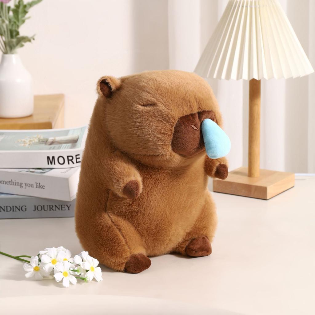 Toy Capybara Plush Animal Doll Shoulder Bag Chef Costume Children Holiday Gift