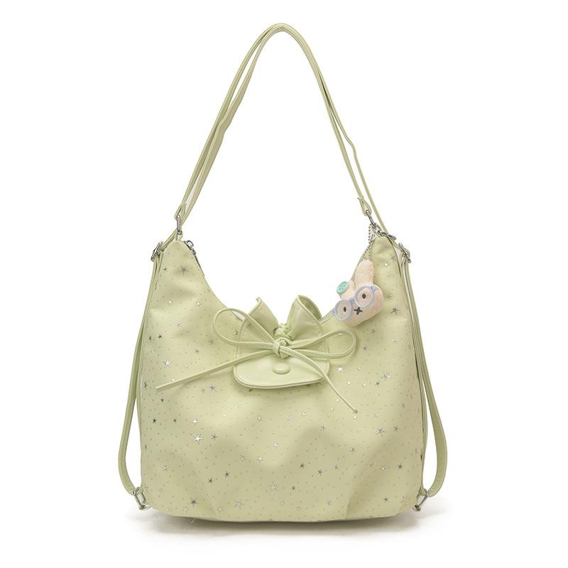 New Korean Star Polka Dot Handbag Multi-Functional Backpack Trendy Versatile Commuter Shoulder Armpit Bag