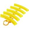 5pcs Wheel Rim Protector Set, Car Tire Changer Guard Rim Protector Tyre Wheel Changing Savers Tool(Yellow)